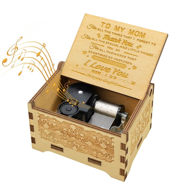 Sooharic Gifts for Mom from Daughter, Music Box for Mom Gifts from Daughter, Suitable for Birthday/Christmas/Mother's Day/Keepsake - Image 1